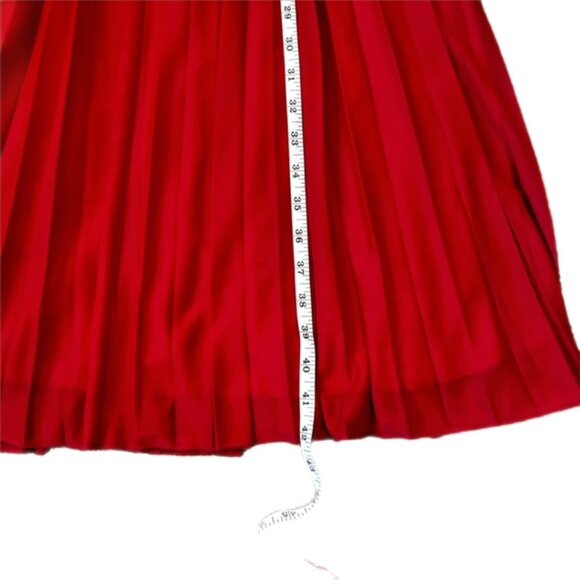 Speechless Kids Pleated Sparkly Maxi Dress Rhinestone Embellished Red Size 8 - Picture 4 of 9